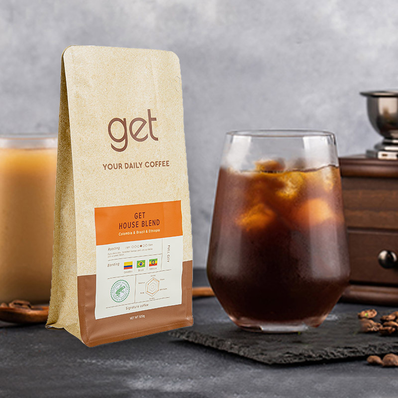 Kantong Kopi Segel Delapan Sisi 250g-1kg Kantong Kopi Segel Delapan Sisi 250g-1kg